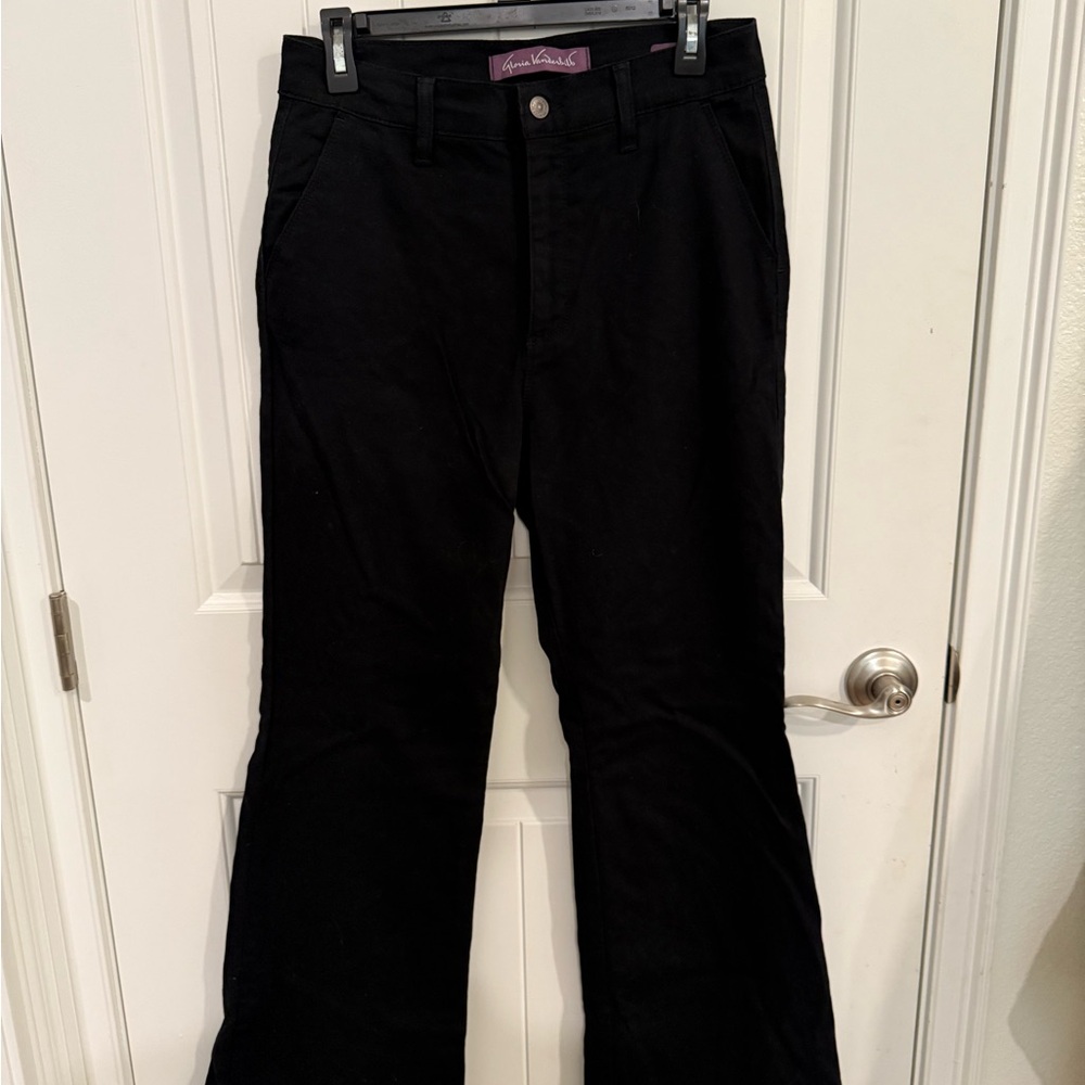 Gloria Vanderbilt Black Wide Leg Trousers